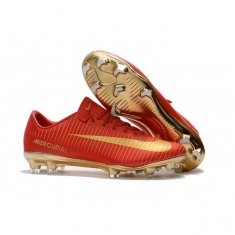 mens Nike Mercurial Vapor 11 FG Football Shoes Red Gold